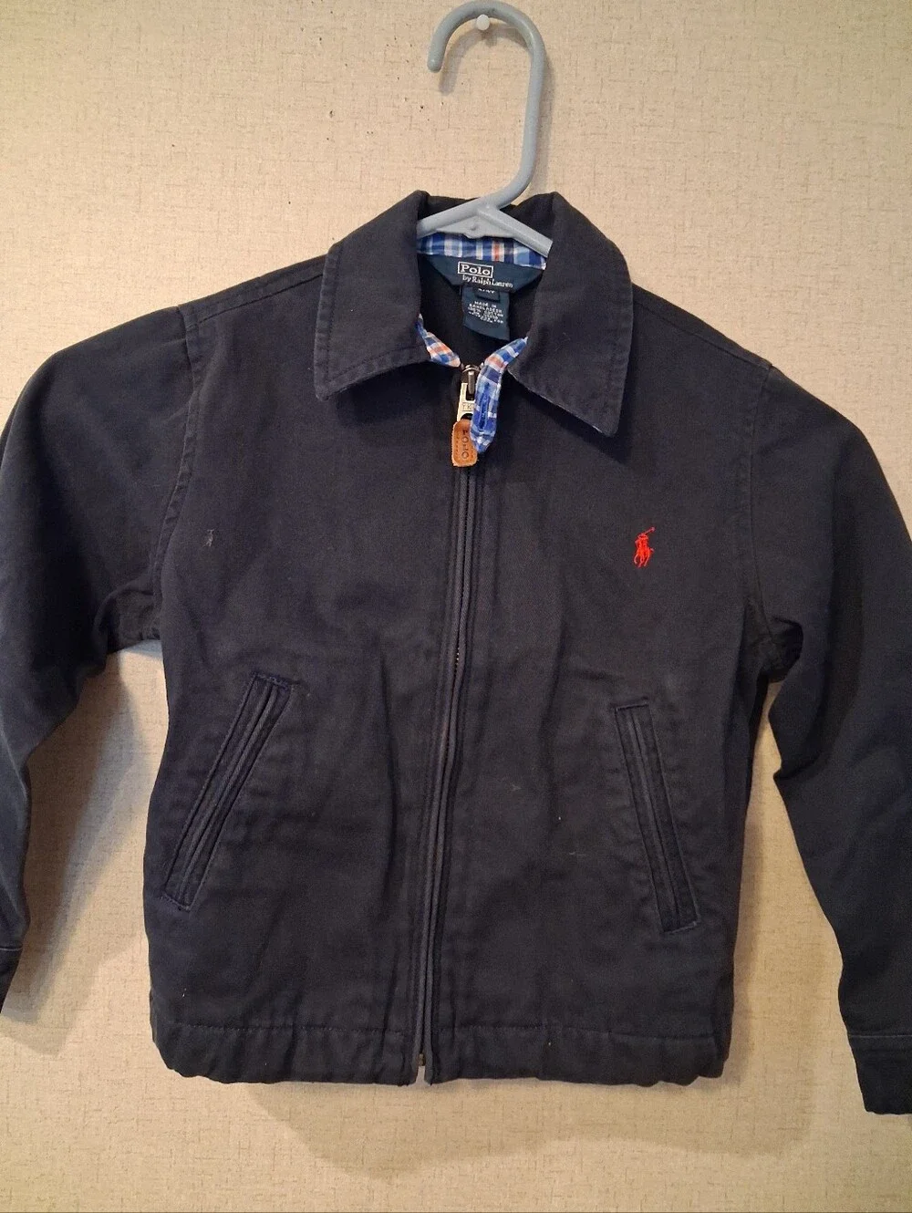 Ralph Lauren navy zip